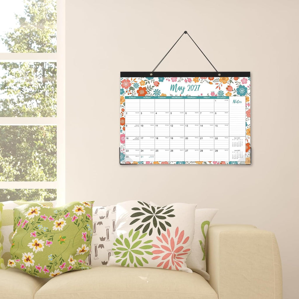 2027 Desk Calendar - Jan 2027 - Dec 2027, Large Monthly Desk Calendar 12 Months, 17" x 12", Desk Pad, Large Ruled Blocks, To-do List & Notes, Best Desk/Wall Calendar 2027 for Planning or Organizing