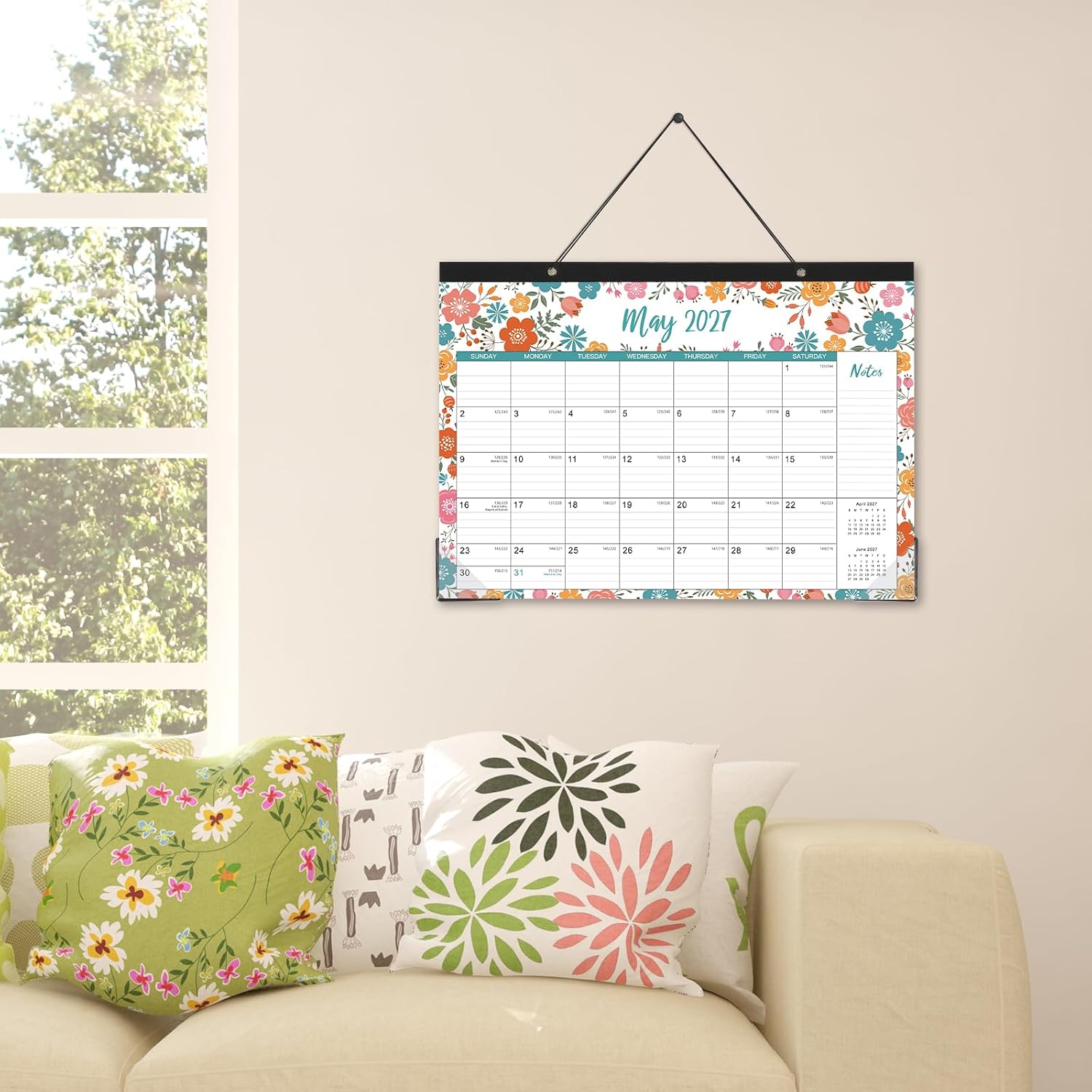 2027 Desk Calendar - Jan 2027 - Dec 2027, Large Monthly Desk Calendar 12 Months, 17" x 12", Desk Pad, Large Ruled Blocks, To-do List & Notes, Best Desk/Wall Calendar 2027 for Planning or Organizing
