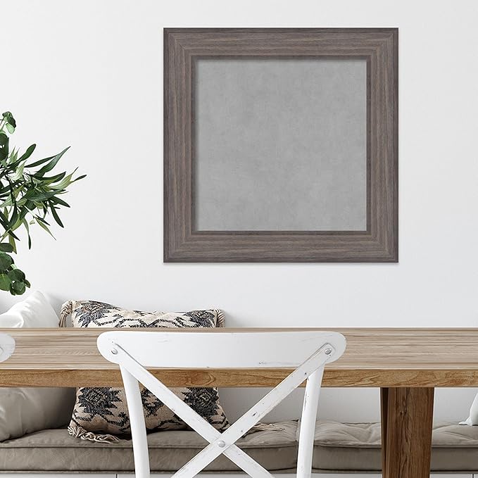 Amanti Art Grey Framed Magnetic Board 21x21 Small Vision Board - Image 5