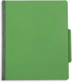 Blue Summit Supplies 10 Classification Folders, 2 Divider, Green | Heavy-duty, 2 in expansion, 2 prong fasteners, 2 dividers, 6 sections, for medical, legal, and personnel files
