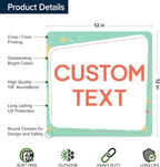 Custom Sign, Custom Street Sign, 11 Font Colors, 13 Font Styles, 4 Hole Options - Image 6