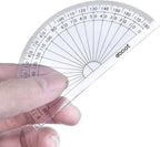 EBOOT 50 Pcs Math Protractors Plastic Protractor 180 Degrees, 4 Inches - Image 4