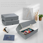 Lineco, 9x12 Clamshell Archival Folio Storage Box, Acid-Free - Image 6