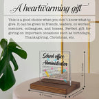 School Office Administrator Gift Sign, Appreciation Plaque - Image 4