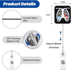 X-ray Tech Funny Nurse Badge Reel | Retractable ID Card Badge Holders | Medical - Image 2