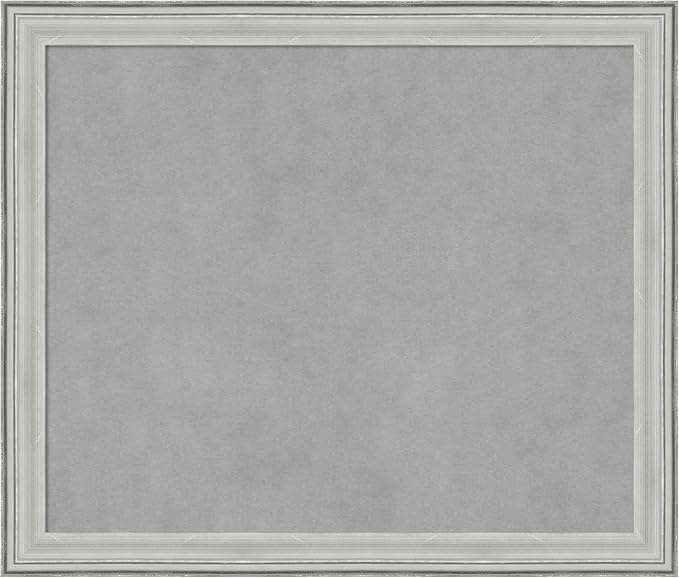 Amanti Art Silver Framed Magnetic Board 23x27 Medium Vision Board by AmantiArt