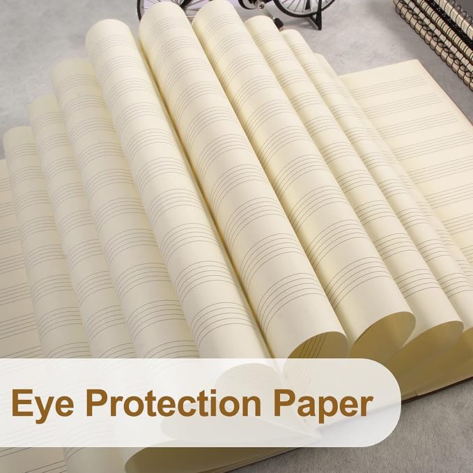 MAXCURY Blank Sheet Music Composition Manuscript Staff Paper Art Music Notebook - Image 3