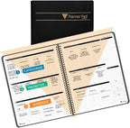 Planner Pad Spiral Bound 3-Tier Funnel Down 12 Month Organizer, July 2025 – by PlannerPad