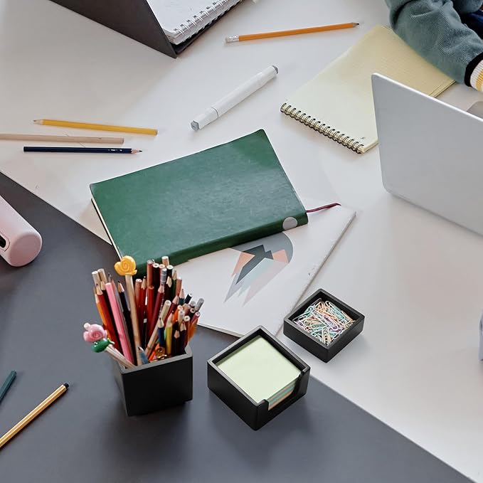 CMLKLZD Black Desk Organizer Set of 3 - Image 5