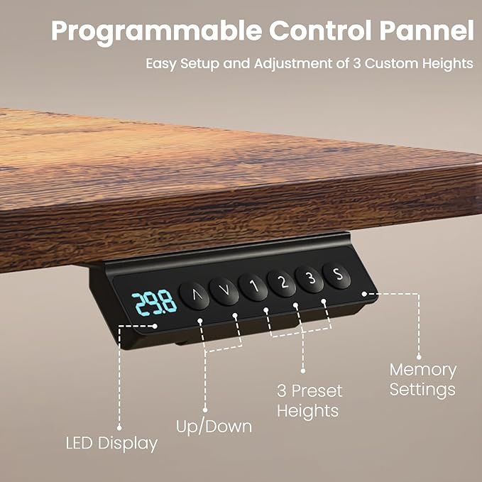Kingant 48 x 30 Inch Electric Standing Desk - Image 6