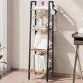 Hzuaneri Ladder Shelf, Bookshelf Bookcase, Freestanding Corner Storage Shelve by Hzuaneri