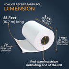 Vonlyst Receipt Paper Roll for Square Terminal Credit Card Machine - Image 3