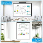 H-Qprobd 48"x36" Magnetic White Board Dry Erase Wall Mount Whiteboard - Image 3