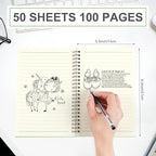 Yahenda 4 Pcs Spiral Notebook Bulk A5 Journal Lined 8.3'' x 5.5'' Writing - Image 4
