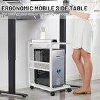 Bfttlity PC Stand Computer Tower Stand 2-Tier Metal CPU Holder - Image 5