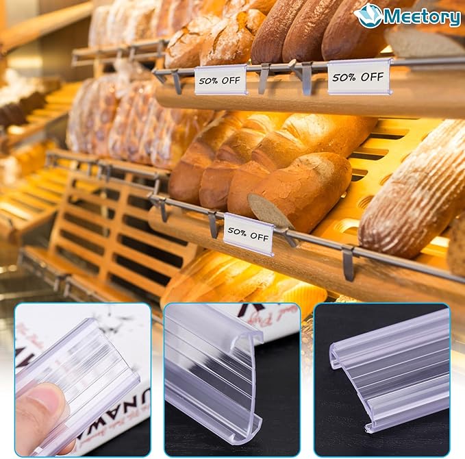 100 Pcs Wire Shelf Label Holder - Image 8