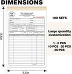 Custom 5.5" x 8.5" Invoice Book - Image 2