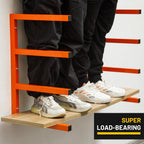 yyr wood organizer and lumber storage rack wall, close-up detail