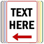 Custom Arrow, Custom Directional Sign, Left Arrow, 18x24 Inches, 55 mil thick by MySignCenter