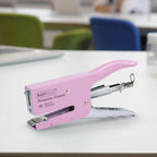 Rapesco 1345 Porpoise Classic Stapling Plier, 45 Sheet Capacity, Pink | All-Metal Construction, Rotating Anvil for Pinning, Ergonomic Contoured Grip, Rear-Loading, for Office and School