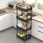 Sywhitta 4-Tier Plastic Rolling Utility Cart - Image 7