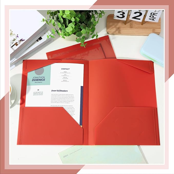 Henoyso 18 Pcs Plastic Folders - Image 4