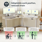 FLEXISPOT 63" L Shaped Standing Desk - Image 9