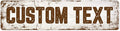 Custom Sign, Custom Street Sign, 11 Font Colors, 13 Font Styles, 4 Hole Options by MySignCenter