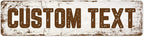 Custom Sign, Custom Street Sign, 11 Font Colors, 13 Font Styles, 4 Hole Options by MySignCenter