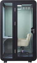 GEARONIC Solo Office Sound Booth Pod Audio Privacy, Mobile Roller by GEARONIC