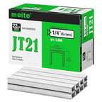 meite JT21 Staples, 1/4 Inch Galvanized Fine Wire Staples by meite