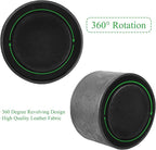 Hennaja Round Leather Art Supply Organizer, Remote Control Holder, 360 Degree - Image 4