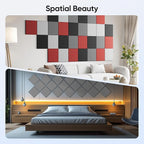UNECHO 12 Pack 12" X 12" X 0.4" Acoustic Panels - Image 5