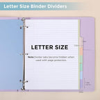 SKYDUE Durable Plastic 8-Tab Dividers, Big Tab Dividers - Image 8
