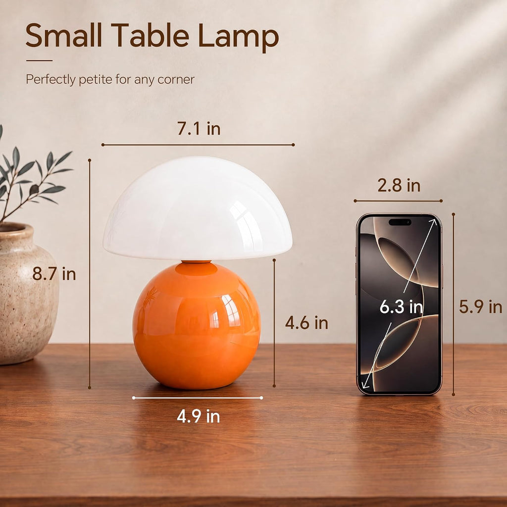 dawnwake mushroom lamp table lamp for bedroom-small desk on a desk or shelf