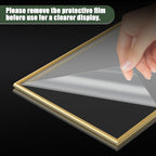Acrylic Sign Holder 8.5 x 11, 9 Pack Clear Sign Holder Double Sided Gold Table - Image 6