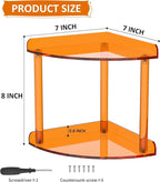 Sezanrpt 2 Tier Countertop Corner Organizer Shelf 7x7x8 Inch, Vanity Storage - Image 2