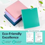 BinderX Extra Durable 3 Ring Binder, Round Rings 1 Inch Binder, Fits 175 Sheets - Image 2
