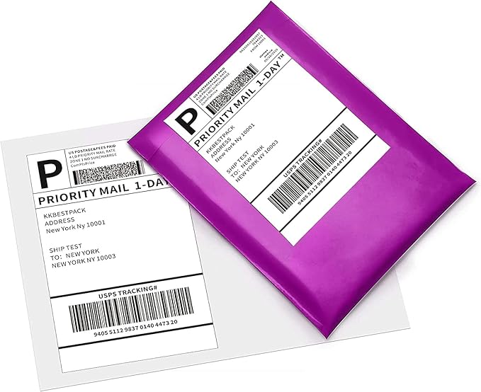 KKBESTPACK Fan Fold 4x6 Direct Thermal Shipping Labels - Image 2