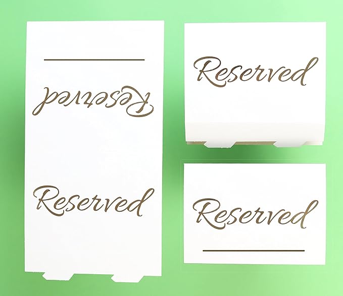 20 Pack Modern Reserved Table Sign - Image 4