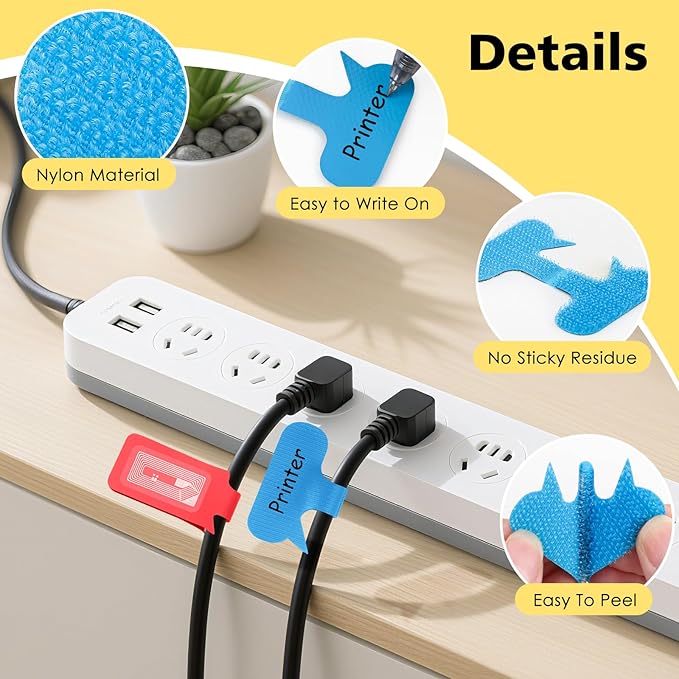 SummerBrite 24-Pack Smart NFC Cable Labels - Image 6