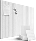 Fluxynara Large Felt Bulletin Board 48" x 36" Cork Board Alternative-12 Pack by FLUXYNARA