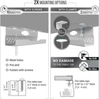 Under Desk Cable Management Tray no Drill – Wire Management - Image 3