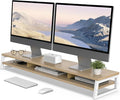 Fenge Dual Monitor Stand for Desk, 42.5in Large Monitor Riser for 2 Monitors by Fenge