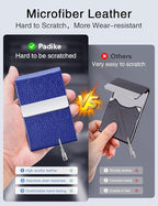 Padike Professional Business Card Holder PU Leather Business Card Case Name - Image 3