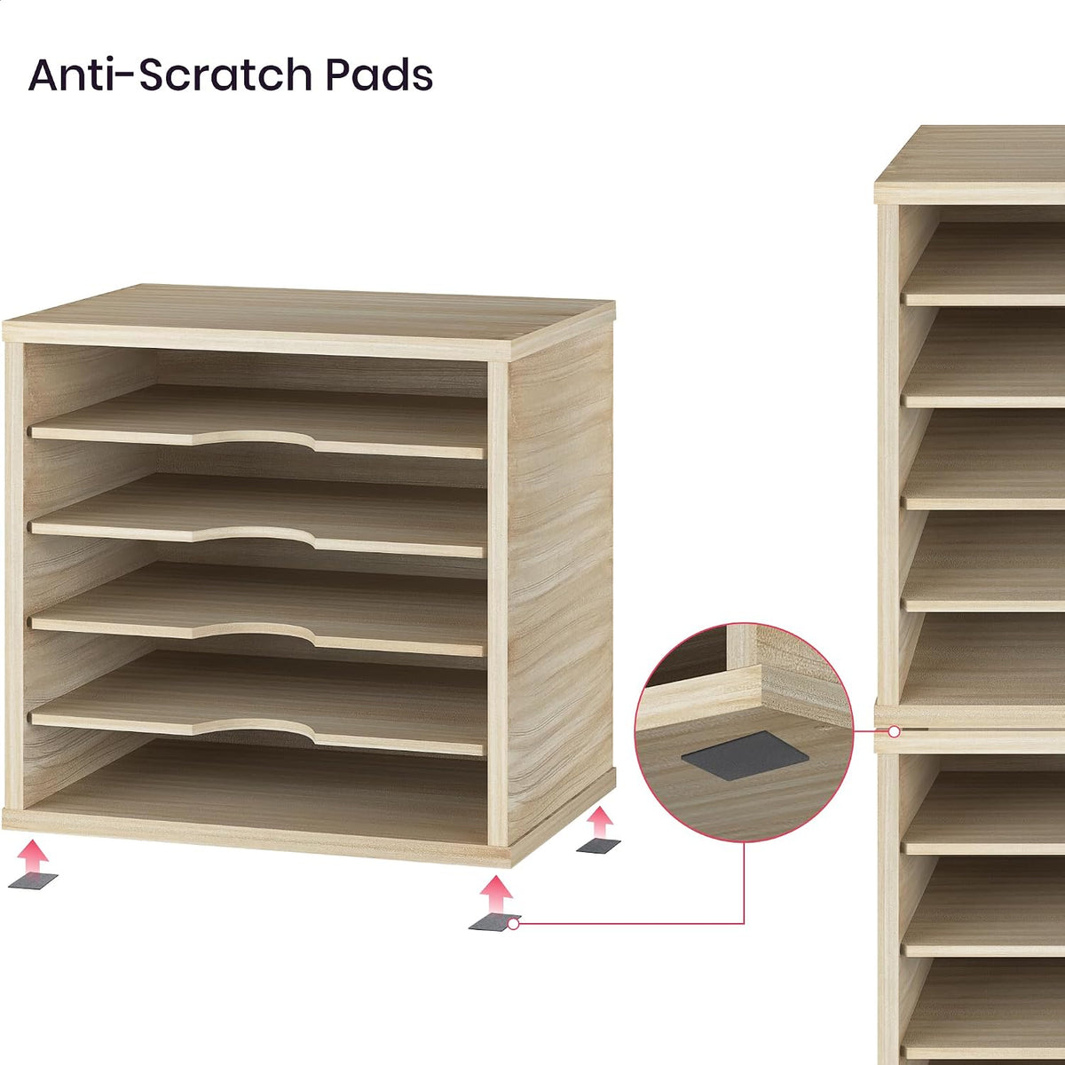 Ballucci 5-Tier File Organizer for Desk, Mail Sorter, Office Desk Organizatio...