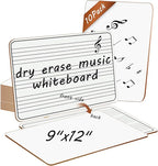 10 Pack Double Sided Music Staff Whiteboard -9''x12'' Keyboard Whiteboard - Image 2