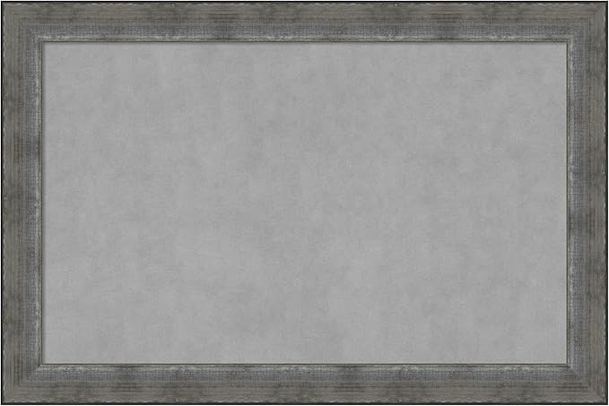 Amanti Art Silver Framed Magnetic Board 24x36 Large Vision Board by AmantiArt