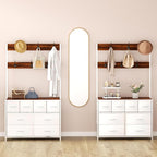 YKVIQBY 8 Drawer Dresser with 6 Double Hooks, 68.9" Tall Closet Organizer and - Image 9