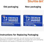 Erasers, Shuttle Art 72 Pack Premium Erasers Bulk - Image 8
